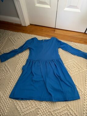 Primary Bright Long-Sleeve Twirl Dress